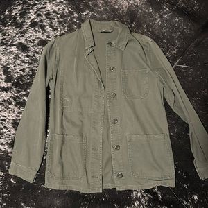 Army green distressed jacket NWOT